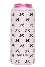 Pink Bow Slim Can Koozie