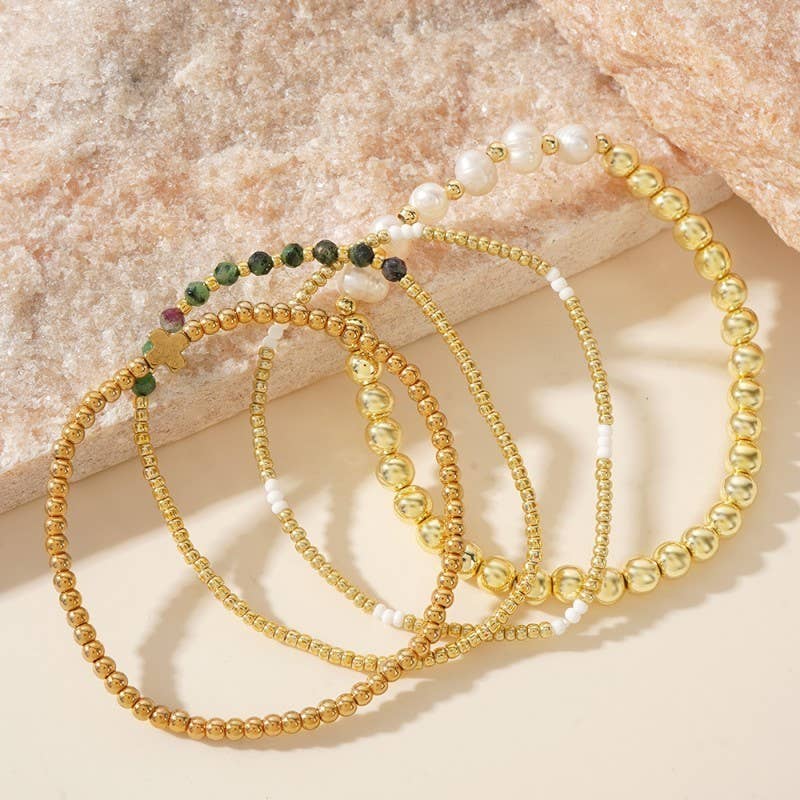 MULTI BALL PEARL BRACELET