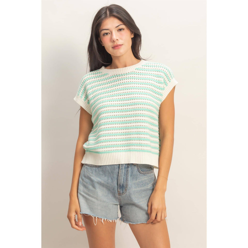 Sadie Striped Crew Top
