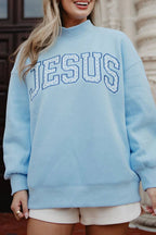 JESUS Mockneck Sweatshirt