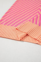 Chevron V Neck Sweater Vest