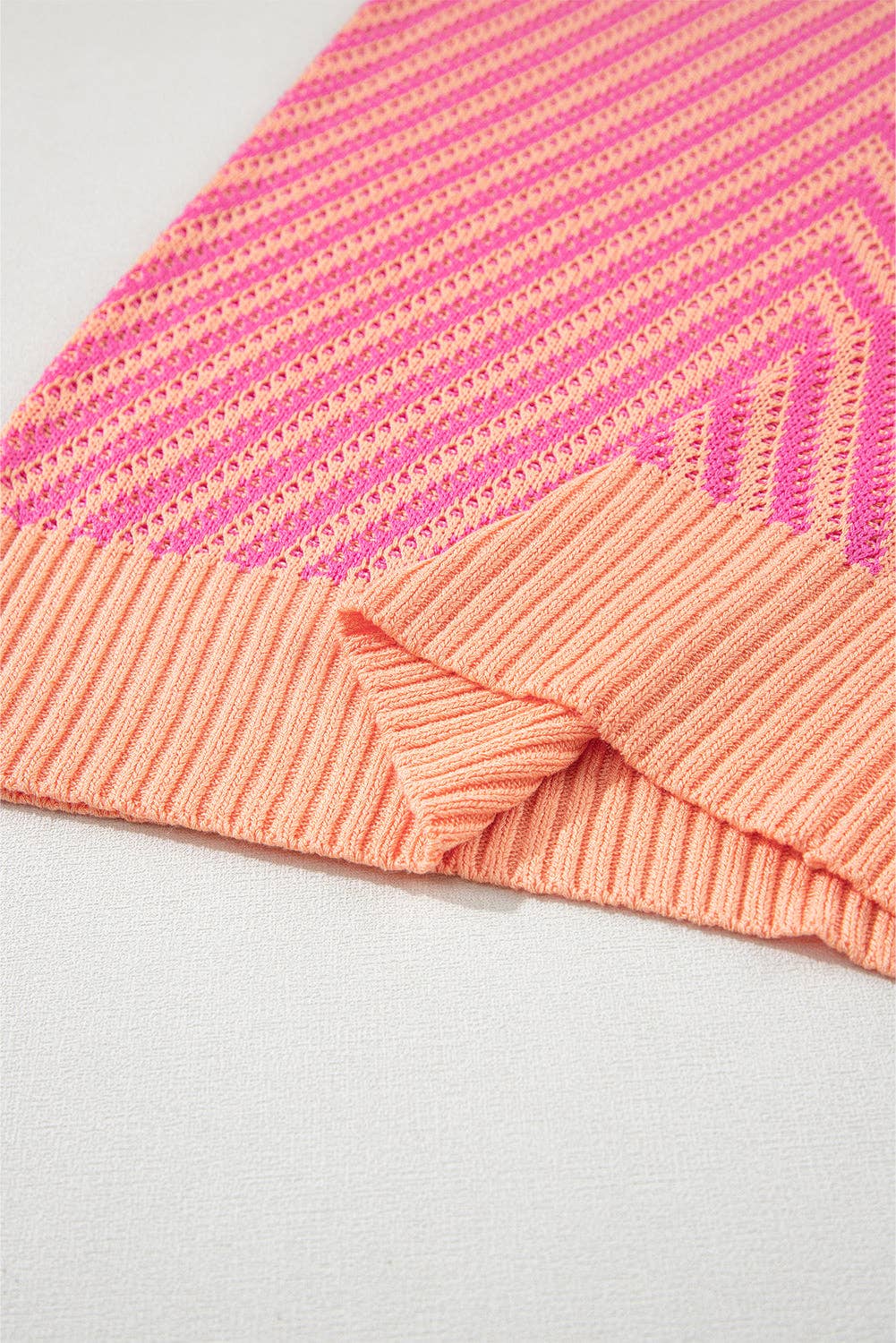 Chevron V Neck Sweater Vest