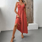 Saylor Textured Pleated Dress