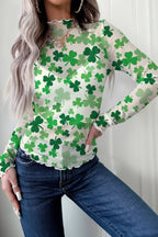 Shamrock Mesh St. Patrick's Day Top