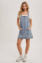 Ava Denim Overall Dress