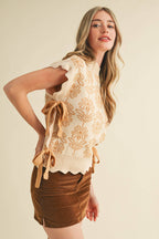 ALLY MOCK NECK SWEATER VEST