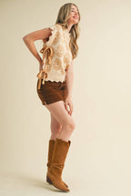 ALLY MOCK NECK SWEATER VEST
