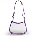 Clemson Tigers Sara Clear Purse with Skinny Scarf