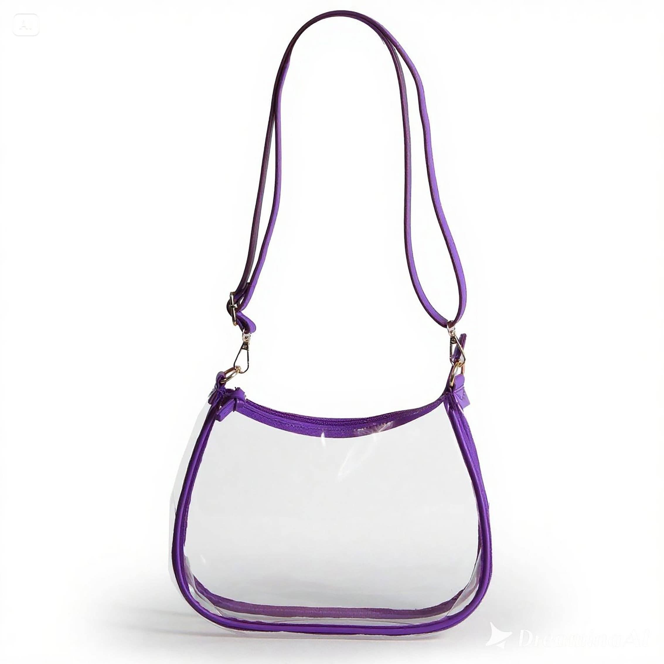 Clemson Tigers Sara Clear Purse with Skinny Scarf
