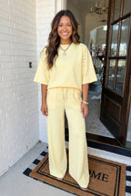 Oversize Tee Drawstring Pants Set