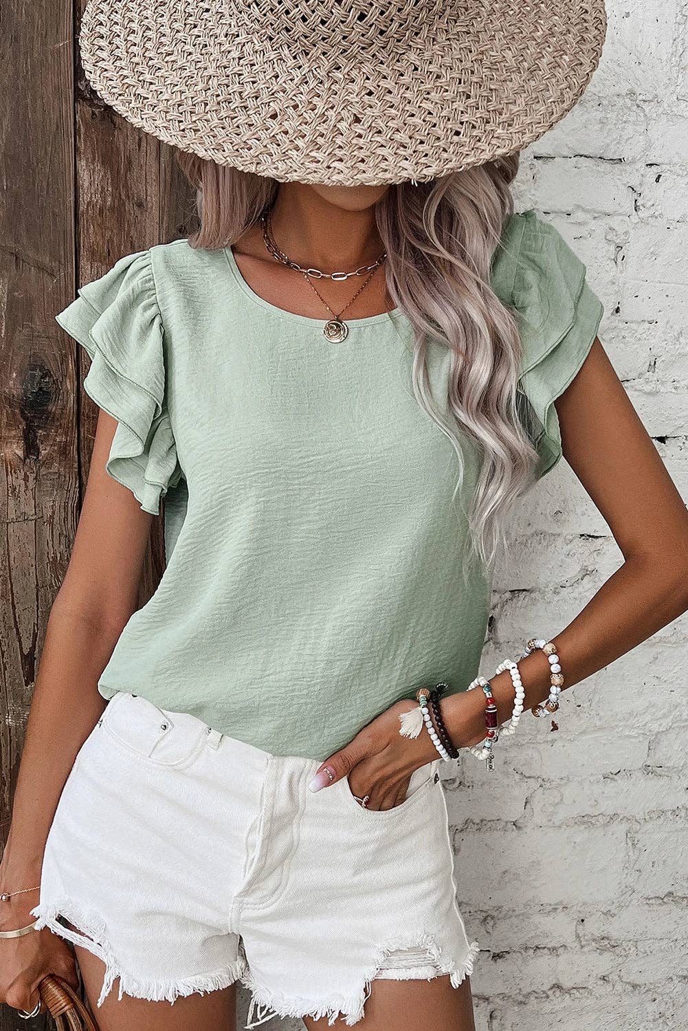 Amy Ruffled Blouse