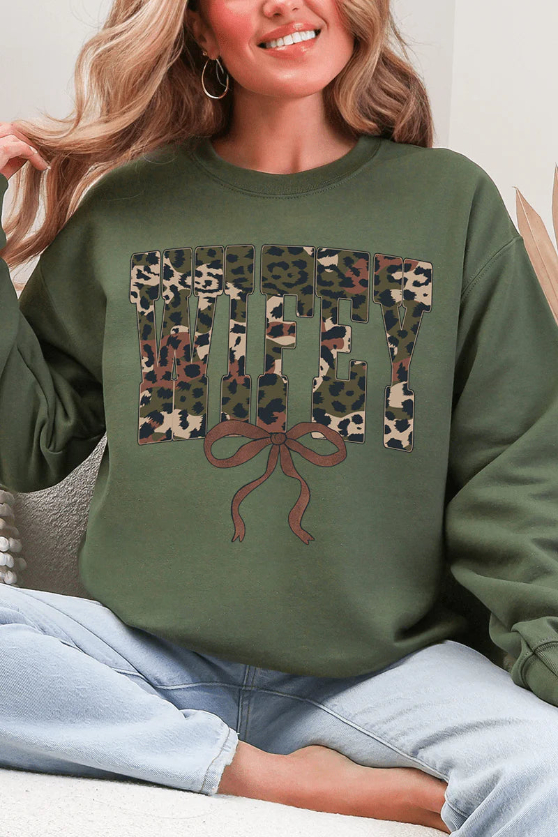Wifey Ribbon Sweatshirt